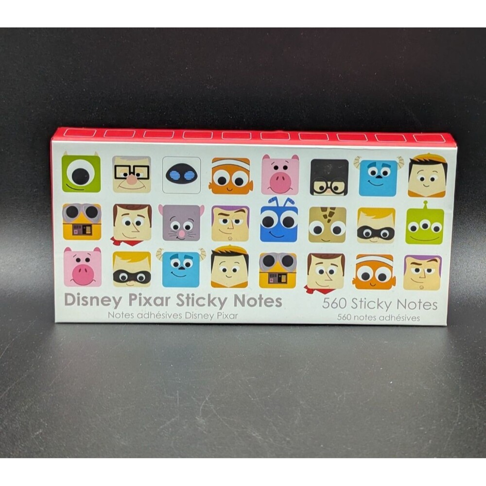 Disney Pixar Sticky Notes Toy Story Nemo Up Incredibles Box Set 560